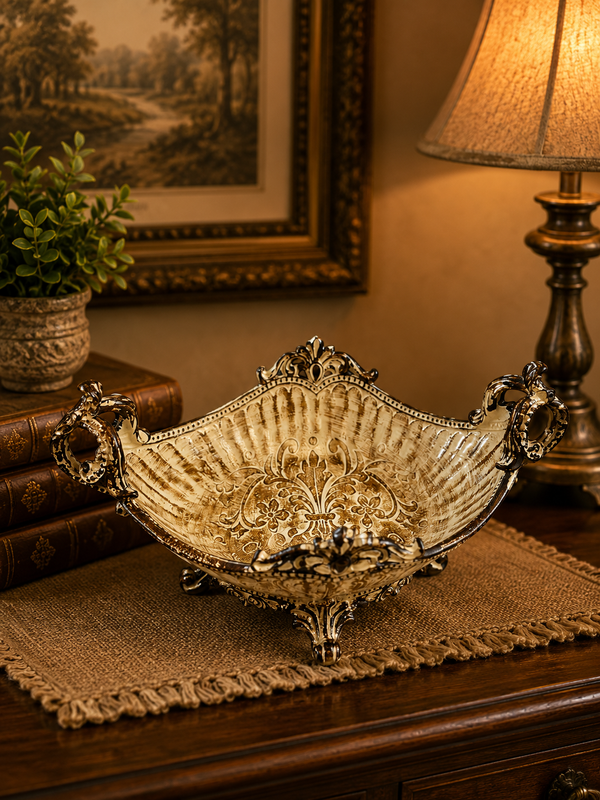 Luxury Antique Ivory Fiber Vases Collection