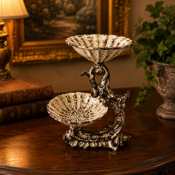 Luxury Antique Ivory Fiber Vases Collection
