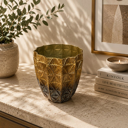 Vintage Textured Decorative Planter