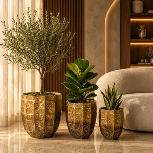 Vintage Textured Decorative Planter