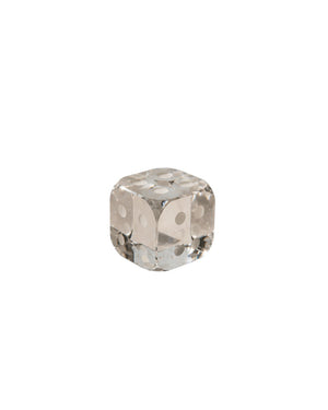 Elegant Crystal Dice Decor