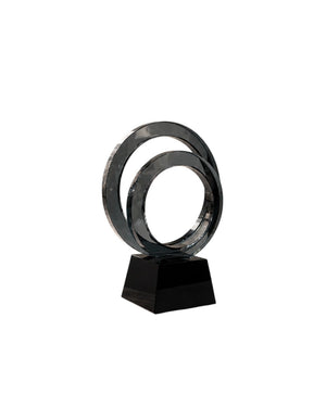 Circular Crystal Ring Sculpture