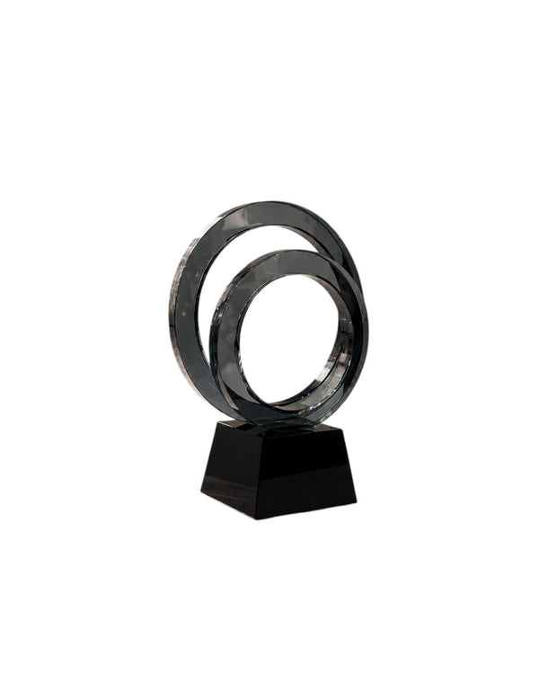 Circular Crystal Ring Sculpture