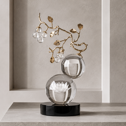 Celestial Crystal Cherry Table Ornament