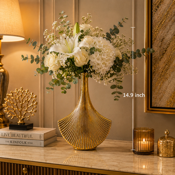 Luxury Fluted Decorative Table Vessels