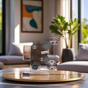 Kinetic Crystal Desk Sculpture