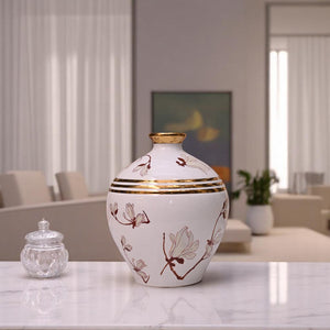 Aurora Blanc Ceramic Vase