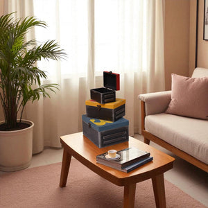 Vintage Stacked Storage Boxes