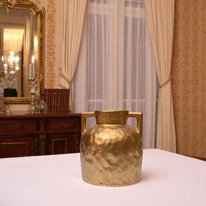 Golden Porcelain Vases Set
