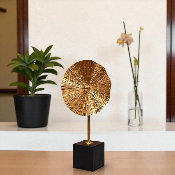 Metallic Fan Ornament