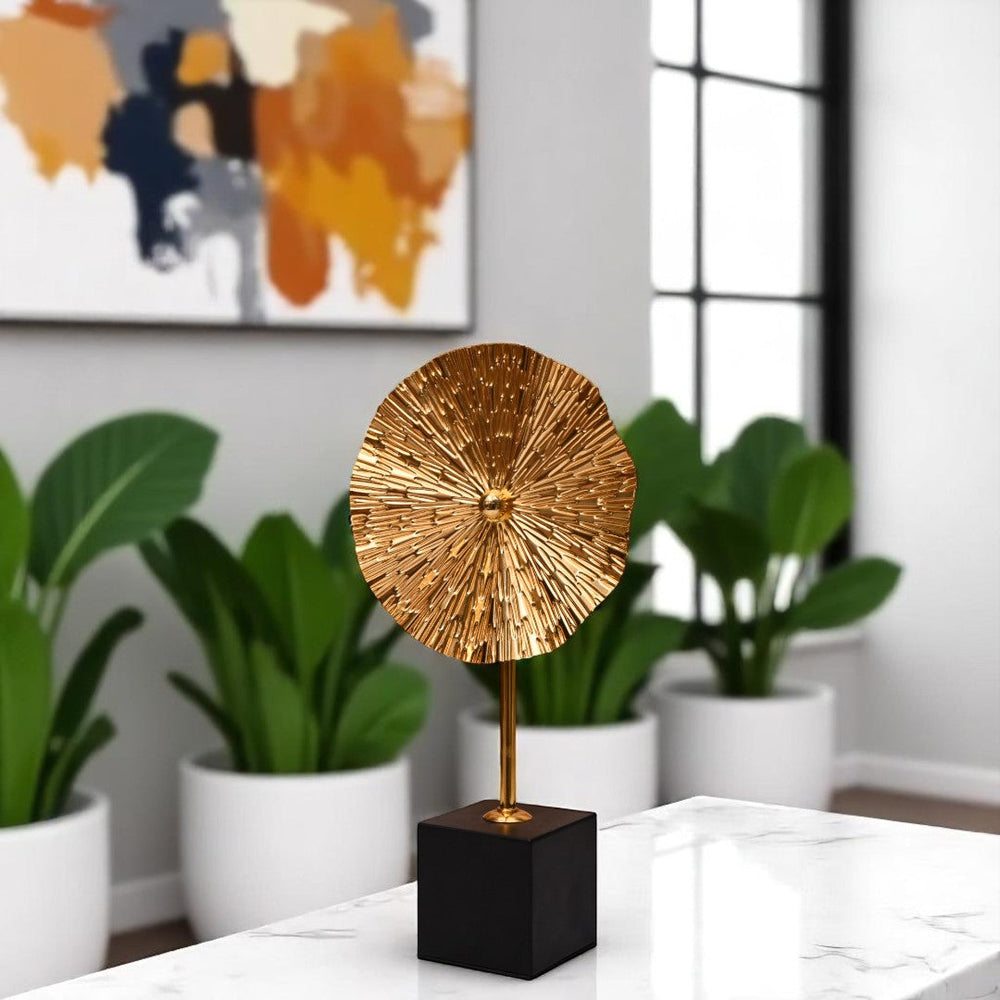 Metallic Fan Ornament