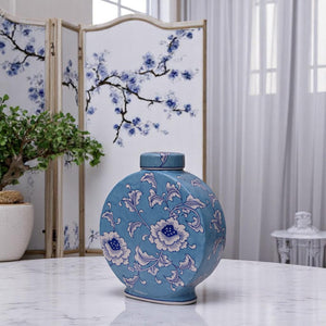 Blue Blossom Floral Candy Jars