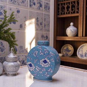 Blue Blossom Floral Candy Jars