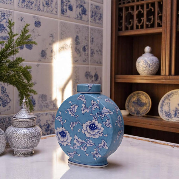 Blue Blossom Floral Candy Jars