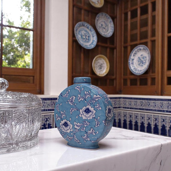 Blue Blossom Floral Candy Jars