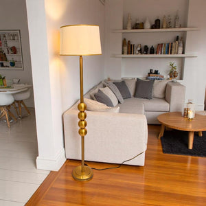 Golden Aura – Gold Metallic Floor Lamp