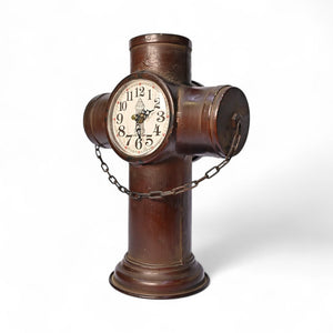 The Metallic Cross Time Sentinel – Table Clock