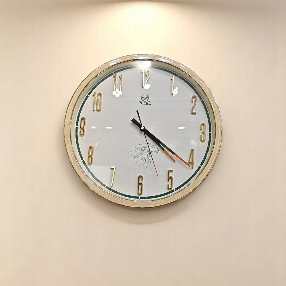 Aurora Luxe Ivory Wall Clock