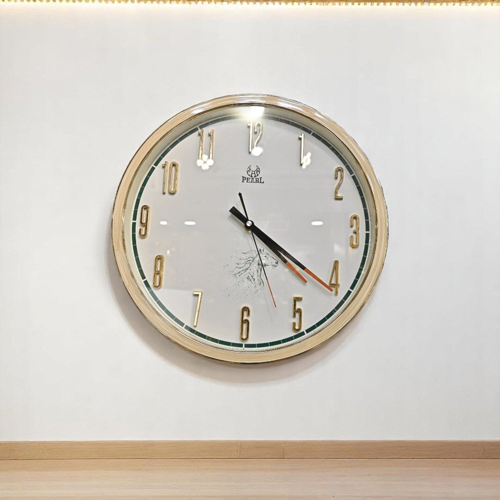 Aurora Luxe Ivory Wall Clock
