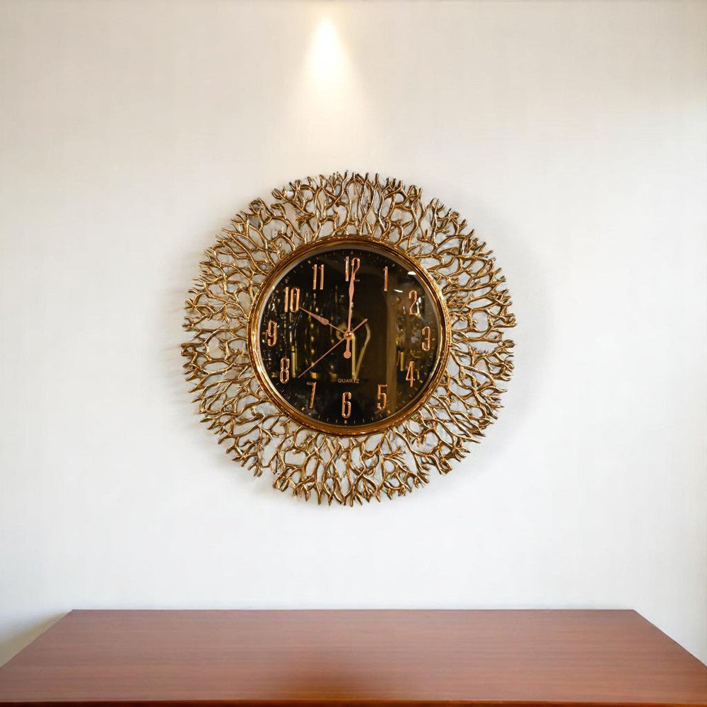 Regal Flora Bronze Wall Clock