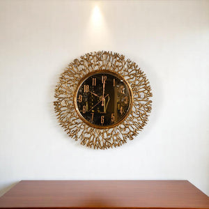 Regal Flora Bronze Wall Clock