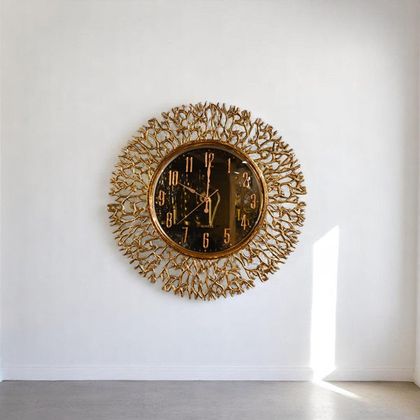 Regal Flora Bronze Wall Clock