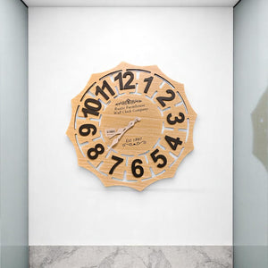 Timber Elegance Wooden Wall Clock