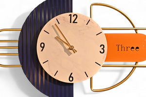 Modern Aesthetics Metallic Wall Clock