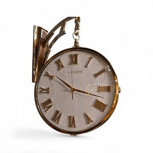 Vintage Twin-Face Station Clock