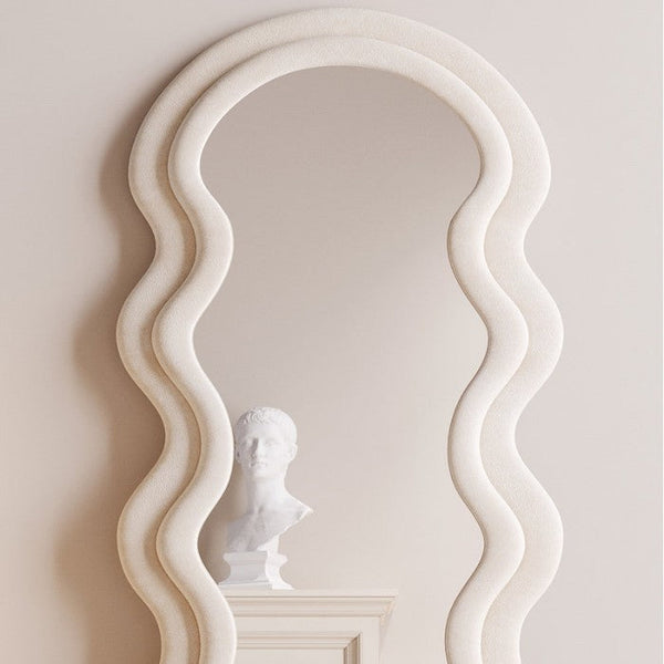 Ondine Velvet Wave Full-Length Floor Mirror