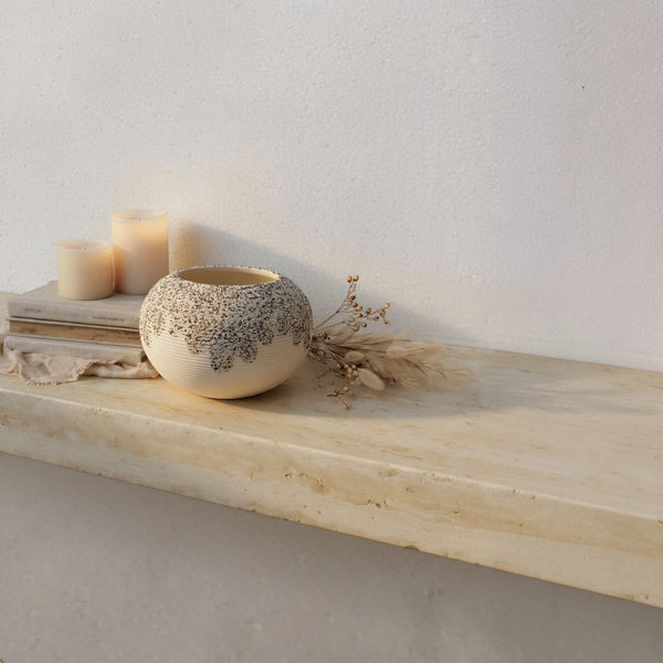 Nordic Textured Ceramic Vases Set (3 Pieces)