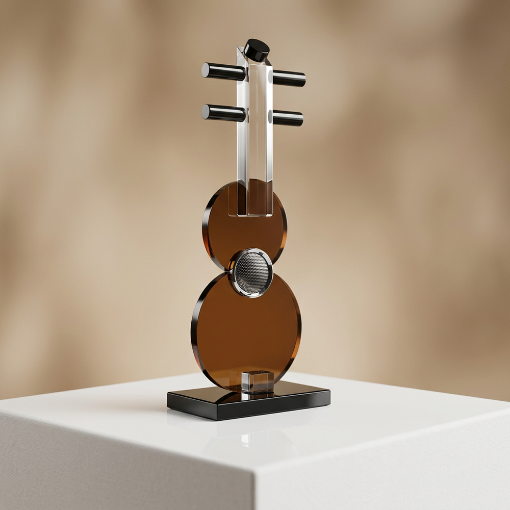 Musical Guitar Ornament for Modern Decor