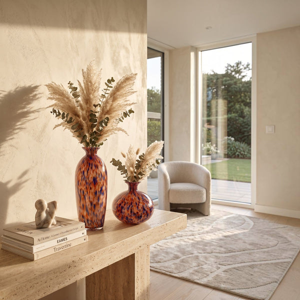 Luxury Multicolor Art Glass Decorative Vases