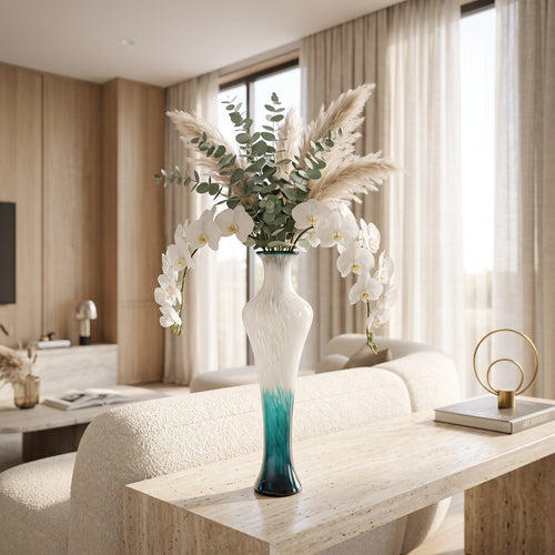 Aqua Artistic Glass Decorative Vases
