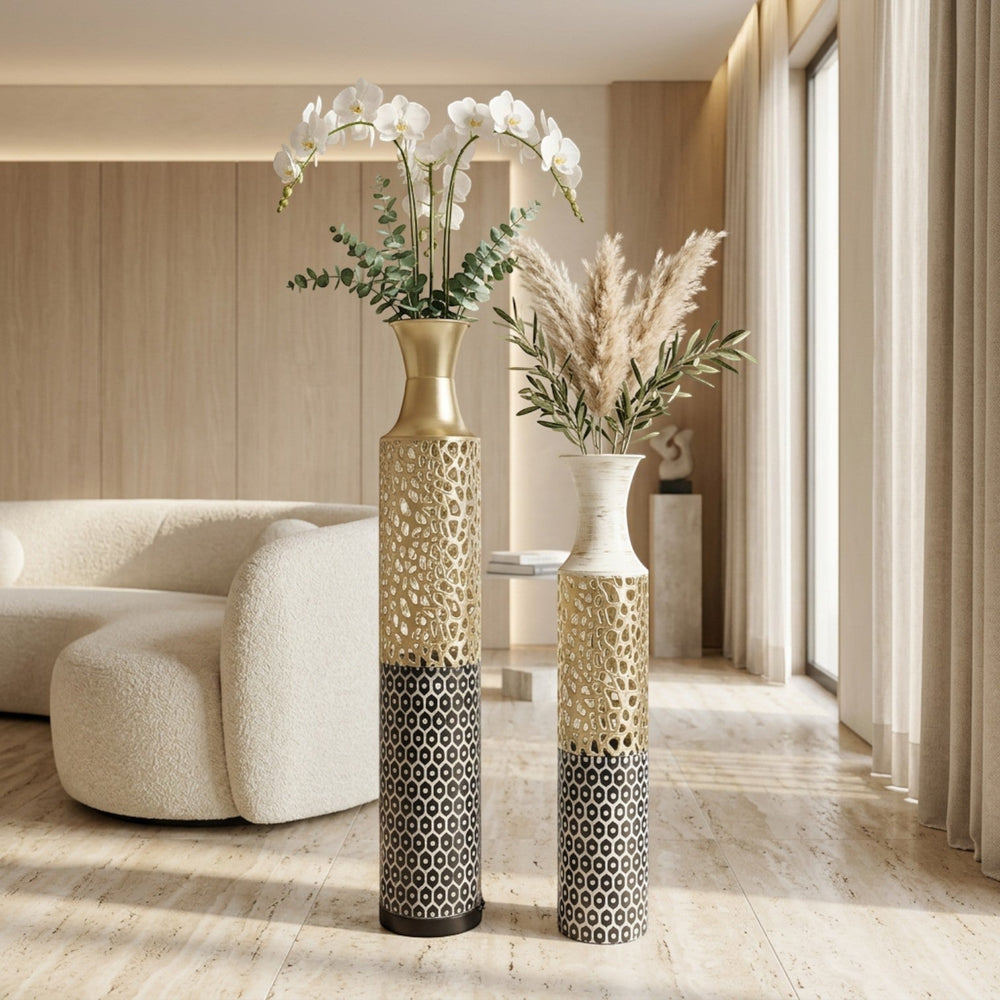 Luxury Bluish Decorative Floor Vases