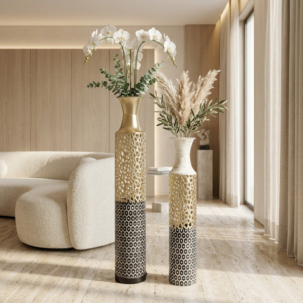 Luxury Bluish Decorative Floor Vases