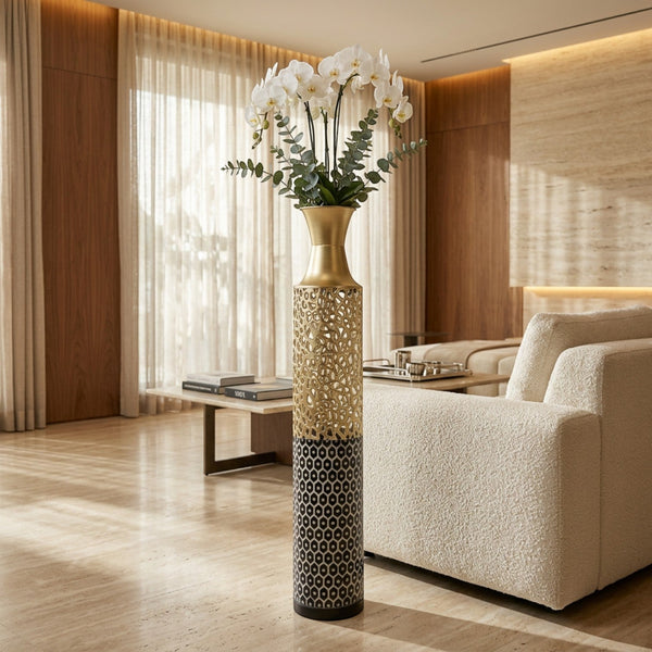 Luxury Bluish Decorative Floor Vases