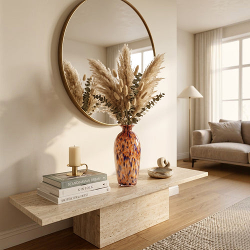 Luxury Multicolor Art Glass Decorative Vases