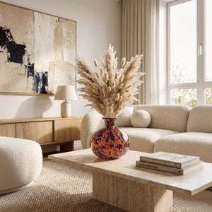 Luxury Multicolor Art Glass Decorative Vases