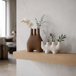 Modern Multi-Neck Sculptural Ceramic Table Vases