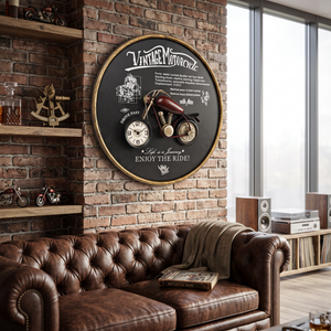 California Motorcycle Wall Frame Clock