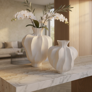 Modern Sculptural Ceramic Table Vases