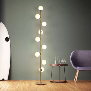 NordLume Glass Orb LED Floor Lamp – Warm Light Edition