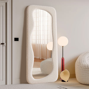 Solara Organic Boucle Arch Full-Length Mirror