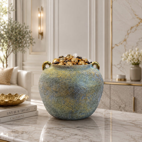 Contemporary Textured Ceramic Table Vases