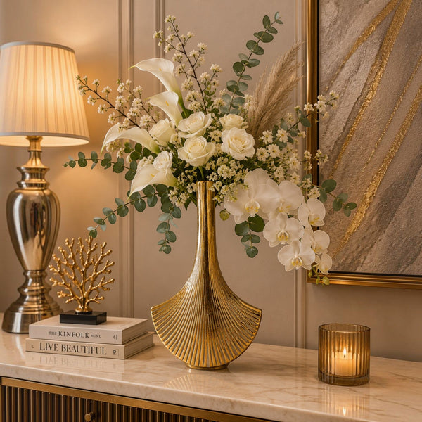 Luxury Fluted Decorative Table Vessels
