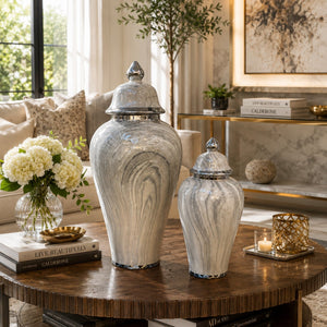  Marble Ceramic Ginger Jar