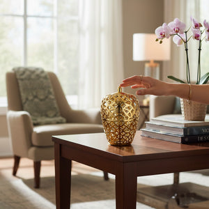 Royal Gold Lattice Candy Jar