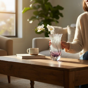 Translucent Smoky Glass Vase
