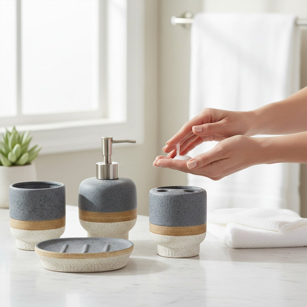 Nordic Ceramic Bathroom Accessories Set